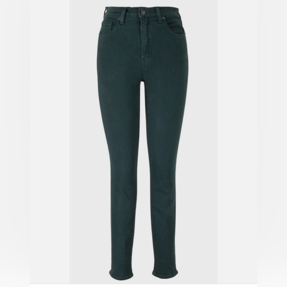 Veronica Beard Debbie High Rise Skinny Jeans in Evergreen Women’s Size 26